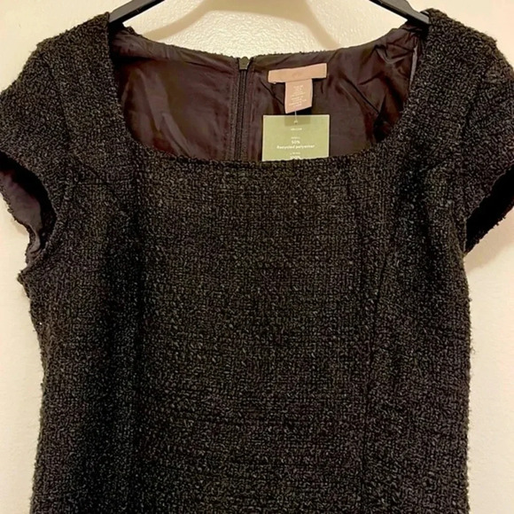 NWT Black Tweed Dress Sz Small - Picture 1 of 6